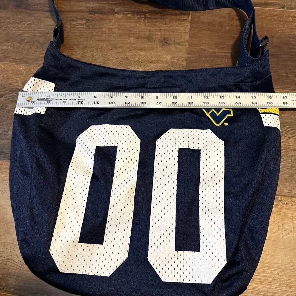 WEST VIRGINIA MOUNTAINEERS Purse Football Jersey cross body NCAA Sewn logo - Picture 4 of 7